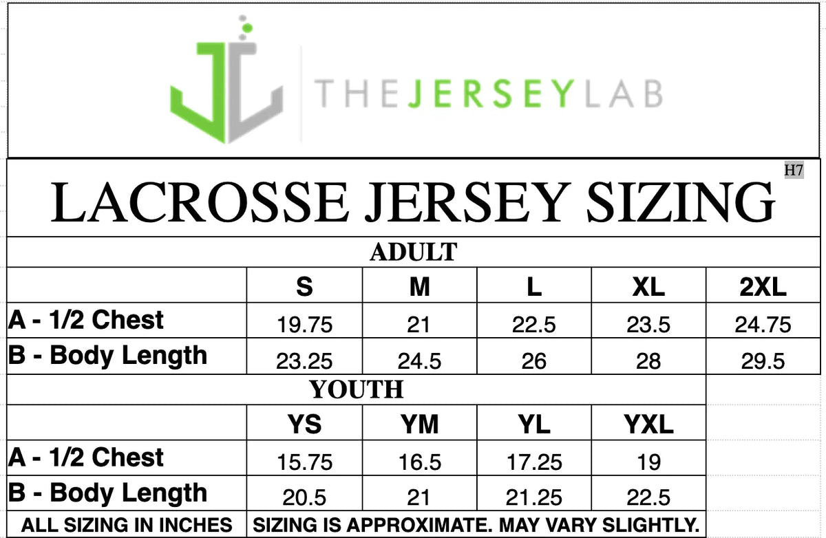 Lacrosse size chart